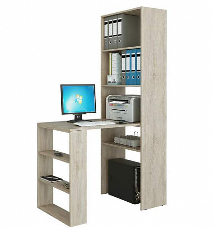 Стеллаж со столом Рикс-45 - дуб сонома