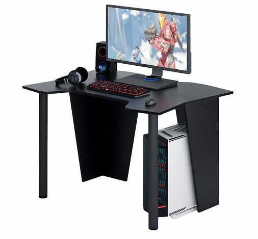 Стол игровой Страйкер-2 - черный / черный