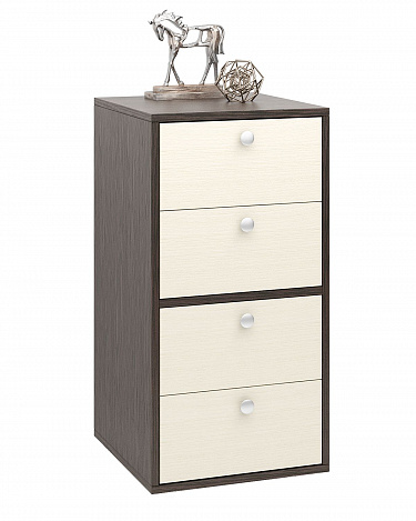 Тумба Прайм-21-1 - венге / дуб молочный