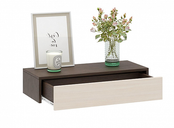 Тумба подвесная Уно-47 - венге / дуб молочный