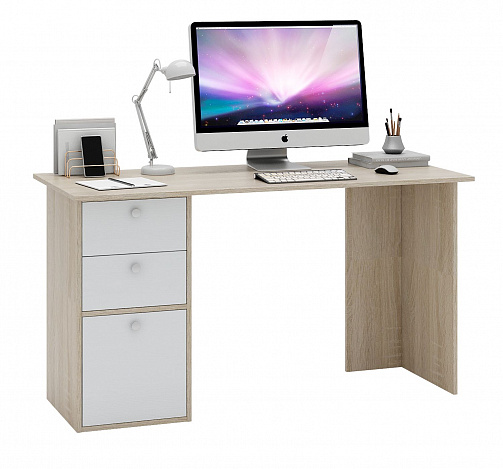 Письменный стол Прайм-58 - дуб сонома / белый