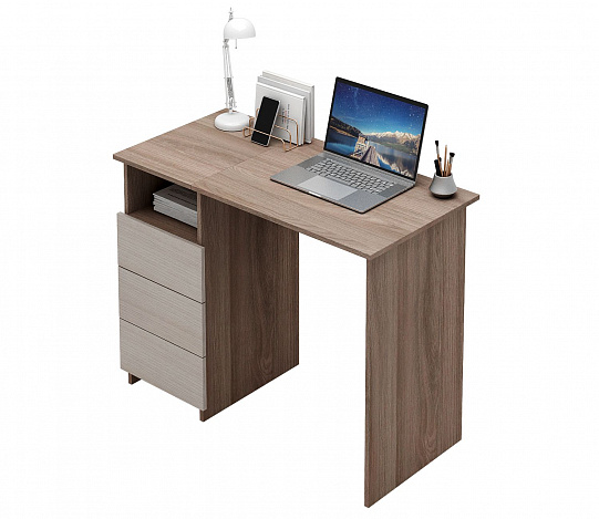 Стол письменный Витто-31 - ясень шимо темный / ясень шимо светлый