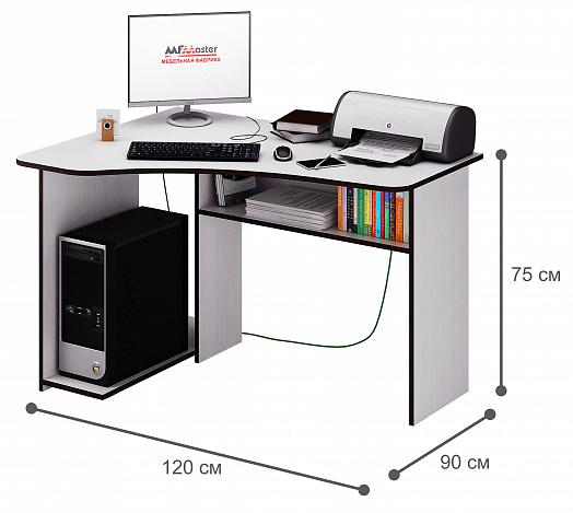 Стол угловой Триан-1 - белый