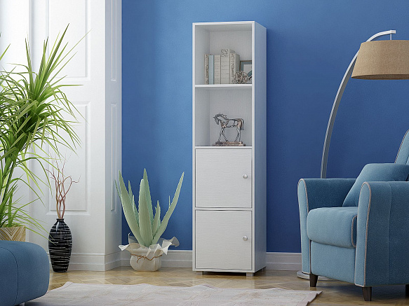 Стеллаж Прайм-41-1 - белый