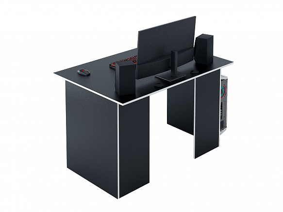 Стол игровой Интерплей-2 - черный / белый