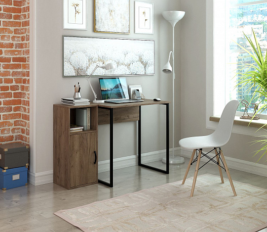 Тумба-Полка Уно-140 - дуб крафт табак