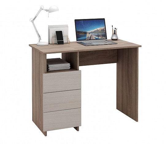 Стол письменный Витто-31 - ясень шимо темный / ясень шимо светлый