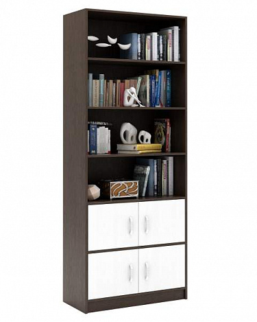 Стеллаж в комплекте Либерти-52 - венге / белый