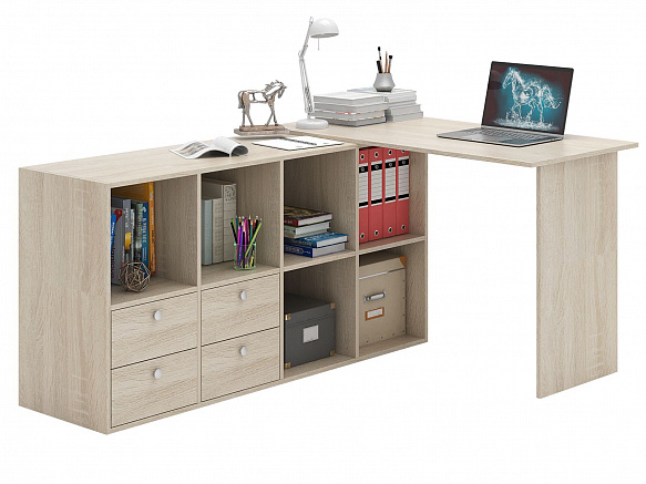 Угловой стол Прайм-52 - дуб сонома