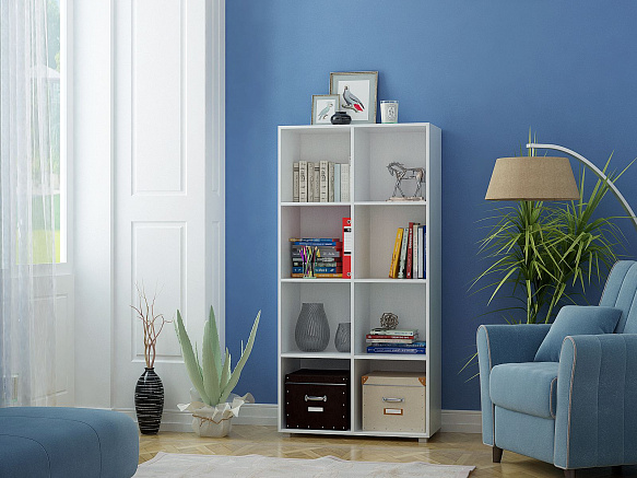 Стеллаж Прайм-42 - белый