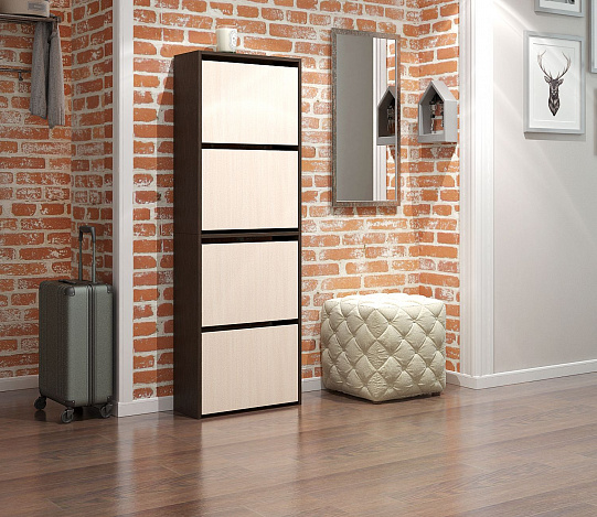 Обувница Витто-28 - венге / дуб молочный