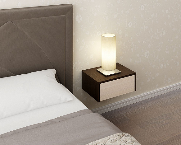 Тумба подвесная Уно-48 - венге / дуб молочный