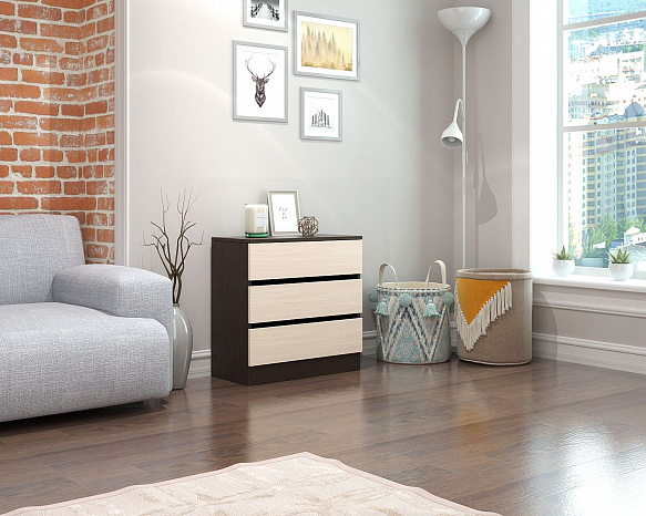 Комод Триверо-20 - венге / дуб молочный