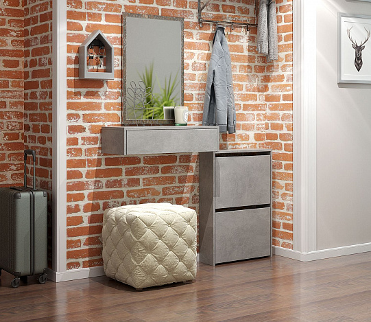 Тумба подвесная Уно-47 - бетон