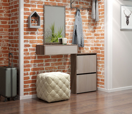 Тумба подвесная Уно-47 - ясень шимо темный / ясень шимо светлый