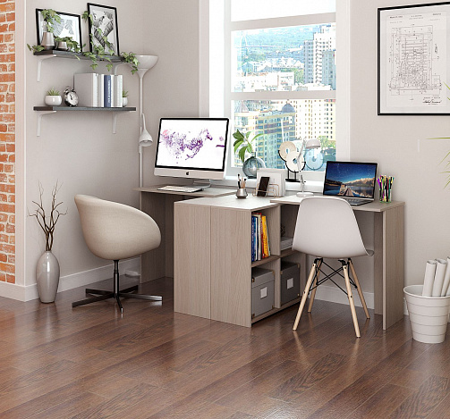 Стол письменный Витто-37 - ясень шимо светлый