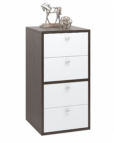 Тумба Прайм-21-1 - венге / белый