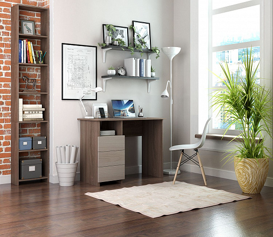 Стол письменный Витто-31 - ясень шимо темный / ясень шимо светлый