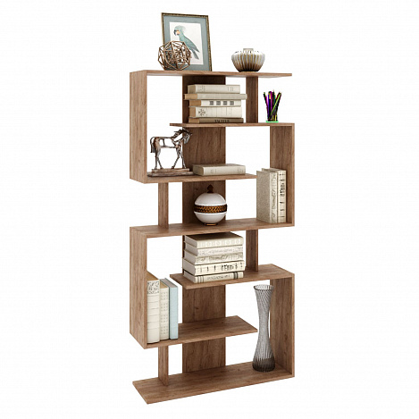 Стеллаж Зет-1 - дуб крафт табак