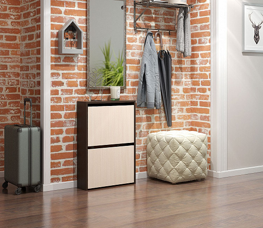 Обувница Витто-20 - венге / дуб молочный