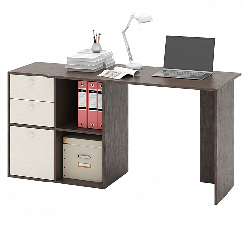 Компьютерный стол Прайм-48 - венге / дуб молочный