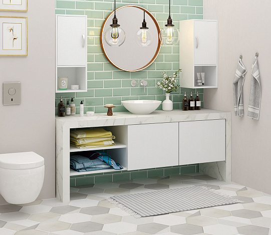 Тумба-Полка Уно-140 - белый