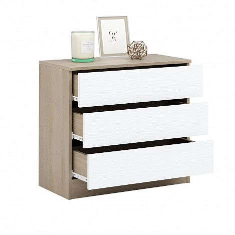 Комод Триверо-20 - дуб сонома / белый