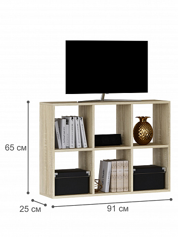 Стеллаж Уно-92 - дуб сонома