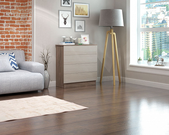 Комод Уно-26 - ясень шимо темный / ясень шимо светлый