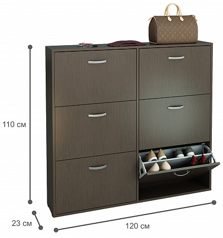 Обувница Милан-30 - венге