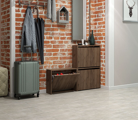 Обувница Уно-58-У узкая - дуб крафт табак