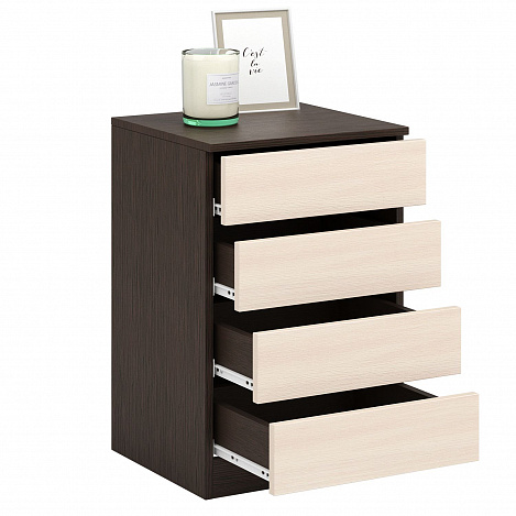 Тумба Триверо-7 - венге / дуб молочный