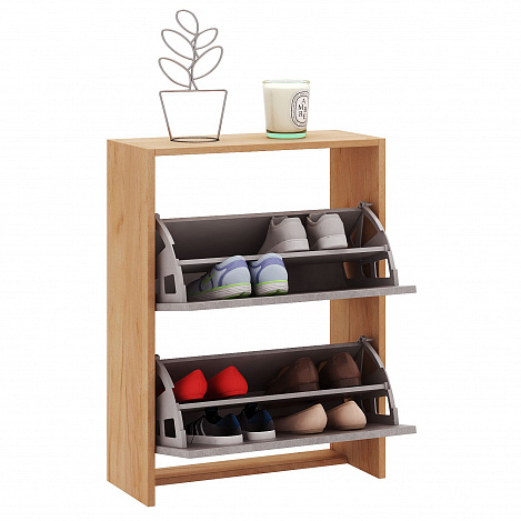 Обувница Витто-19 - дуб крафт золотой / бетон