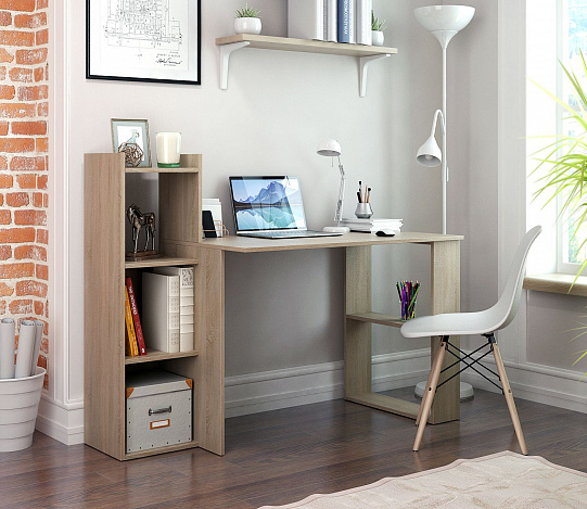Стол-стеллаж Уно-107 - дуб сонома