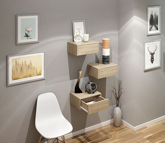 Тумба подвесная Уно-48 - дуб сонома