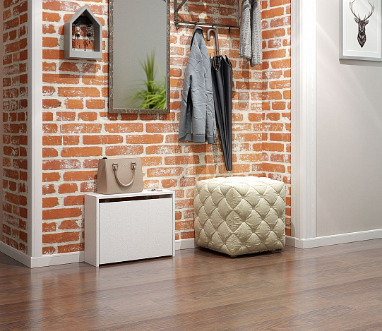 Обувница Уно-58-У узкая - белый