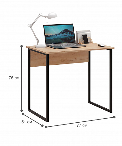 Стол письменный Уно-110 - дуб крафт золотой
