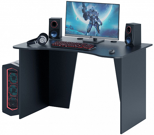 Стол игровой Интерплей-1 - черный / черный