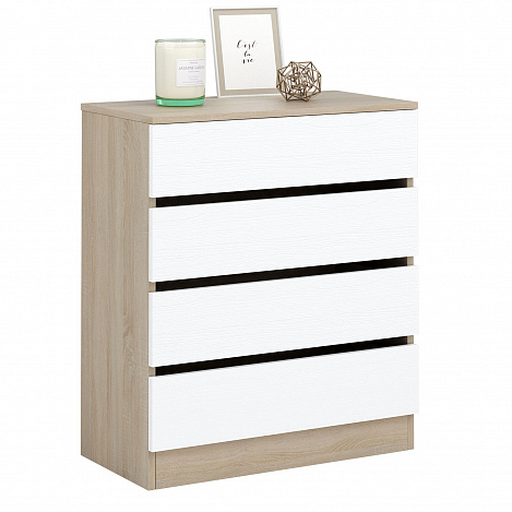 Комод Триверо-21 - дуб сонома / белый