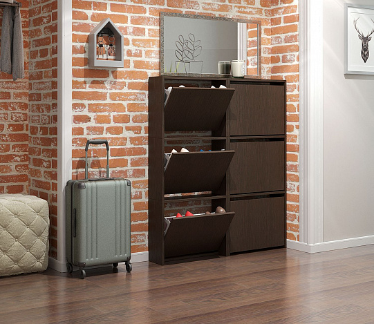 Обувница Уно-58-У узкая - венге