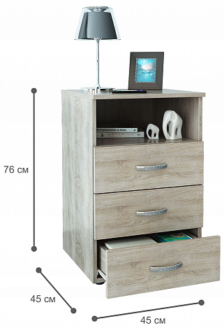 Тумба Альба-4 - дуб сонома