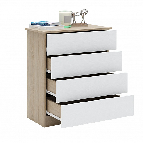 Комод Уно-29 - дуб сонома / белый