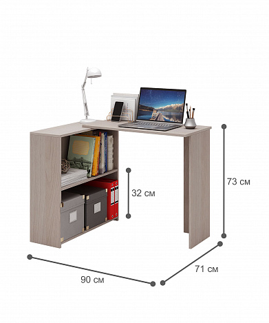Стол письменный Витто-38 - ясень шимо светлый