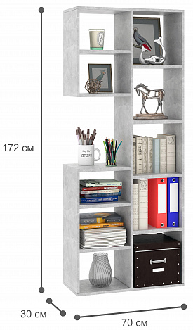 Стеллаж Рикс-2 - бетон