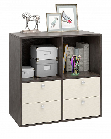 Комод-тумба Прайм-22-8 - венге / дуб молочный