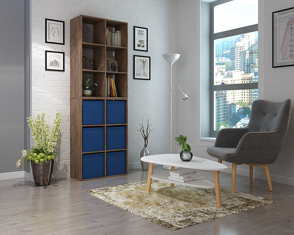 Стеллаж Файн-105 - дуб крафт табак