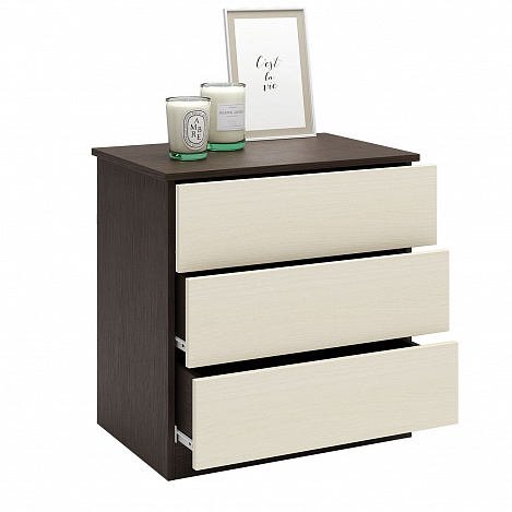 Комод Уно-25 - венге / дуб молочный