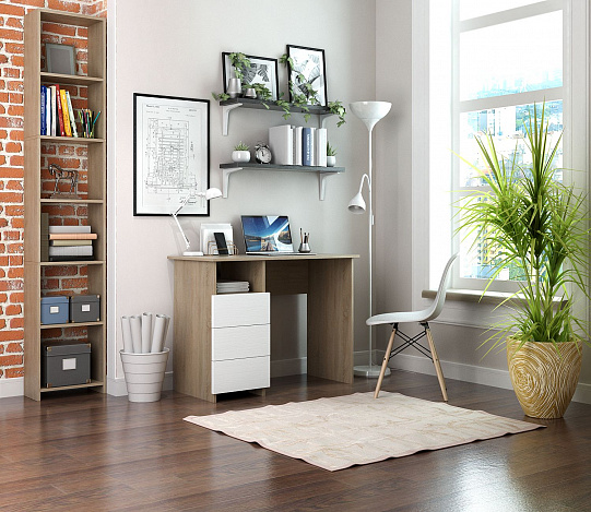 Стол письменный Витто-31 - дуб сонома / белый