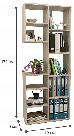 Стеллаж Рикс-2 - дуб сонома