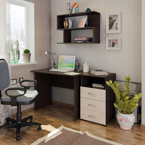 Уголок школьника Милан УШ-106-01 - венге / дуб молочный